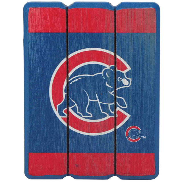 Chicago Cubs Oversized MDF Planked Magnet