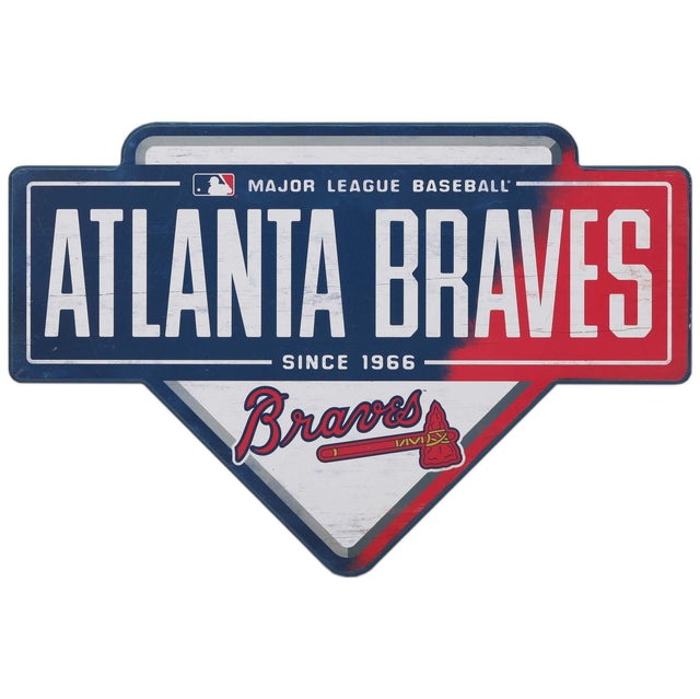 Decoración de pared de la base de los Bravos de Atlanta