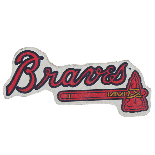 Imán con el logotipo de los Bravos de Atlanta de gran tamaño