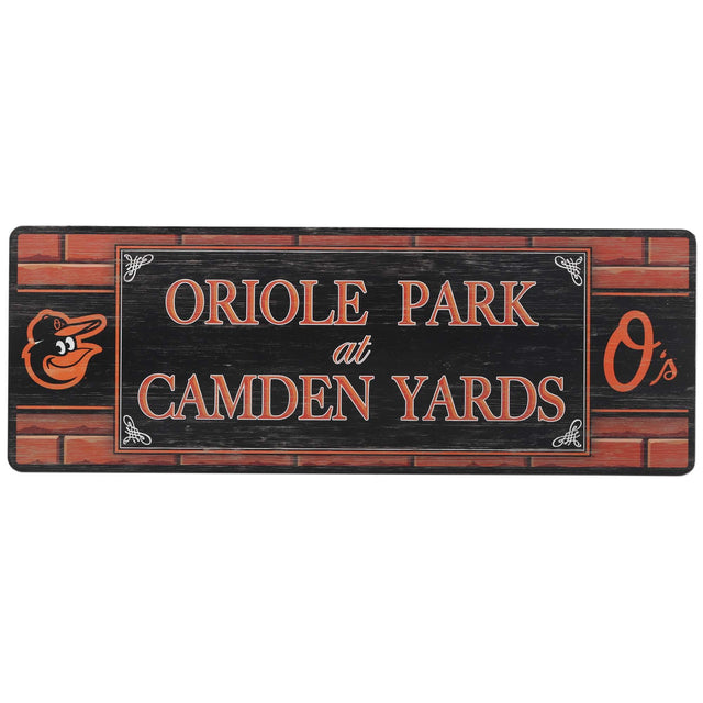 Decoración de pared de madera de los Baltimore Orioles