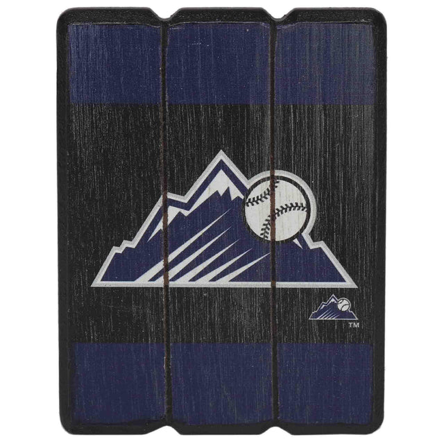 Colorado Rockies Oversized Planked Magnet