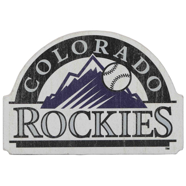 Imán con el logotipo de los Colorado Rockies de gran tamaño