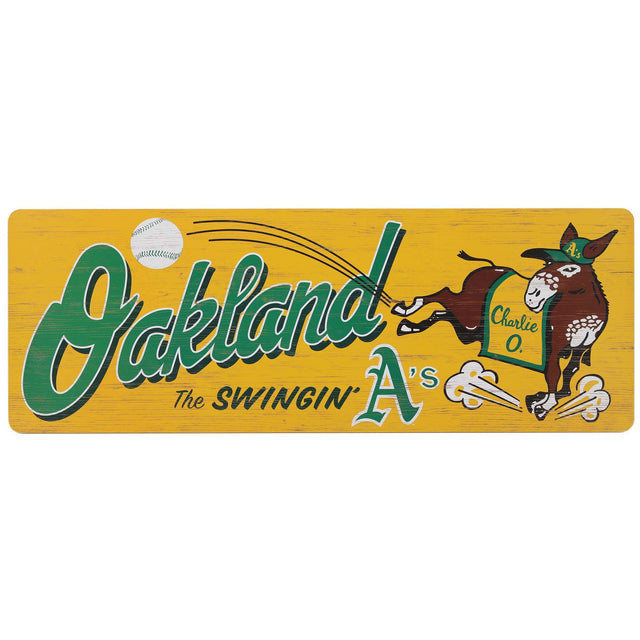 Oakland Athletics Wood Wall Decor