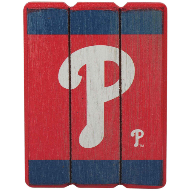 Philadelphia Phillies Oversized MDF Planked Magnet