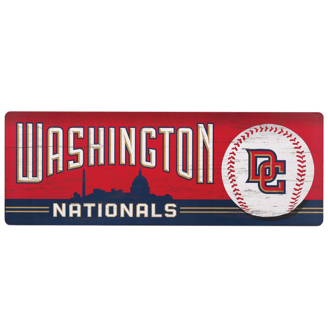 Decoración de pared de madera de los Washington Nationals