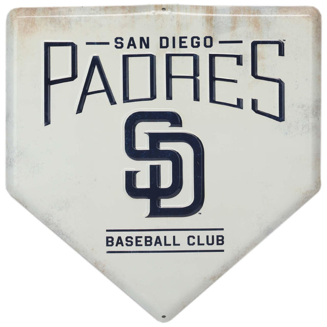 San Diego Padres Home Plate Metal Wall Decor