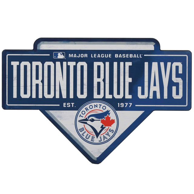 Decoración de pared con la base de los Toronto Blue Jays