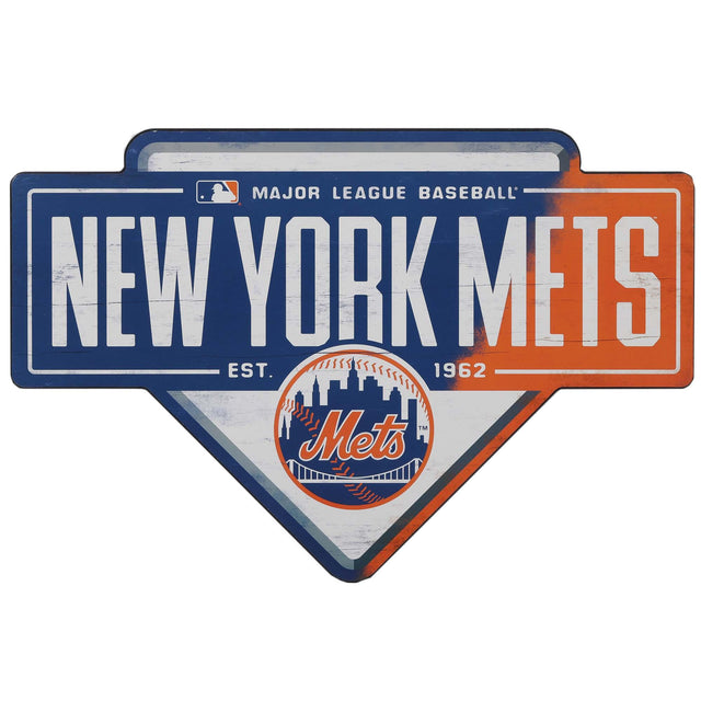 Decoración de pared con la base de los Mets de Nueva York