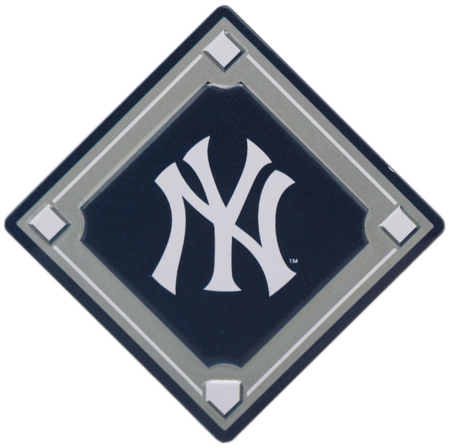 Imán con el logotipo del diamante de béisbol de los Yankees de Nueva York