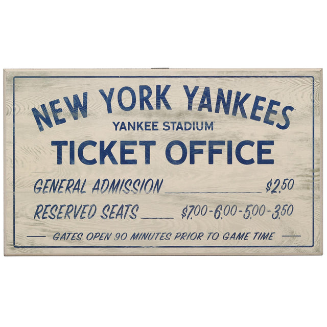 Decoración de pared de madera con diseño de taquilla de los Yankees de Nueva York