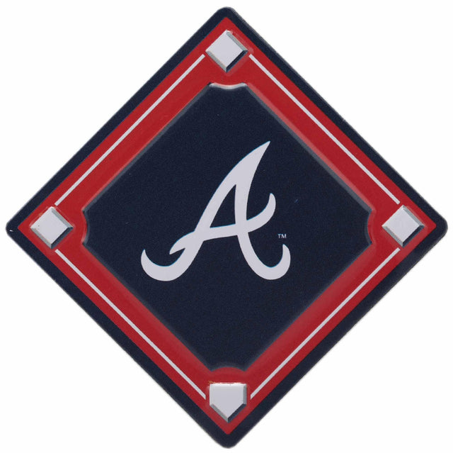 Imán con el logotipo del diamante de béisbol de los Bravos de Atlanta