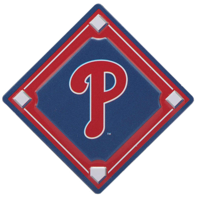 Imán con el logotipo del diamante de béisbol de los Philadelphia Phillies