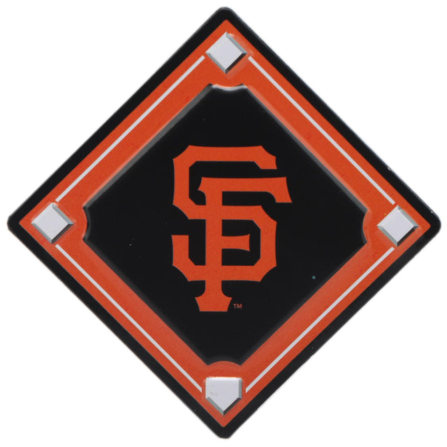 Imán con el logotipo del diamante de béisbol de los Gigantes de San Francisco