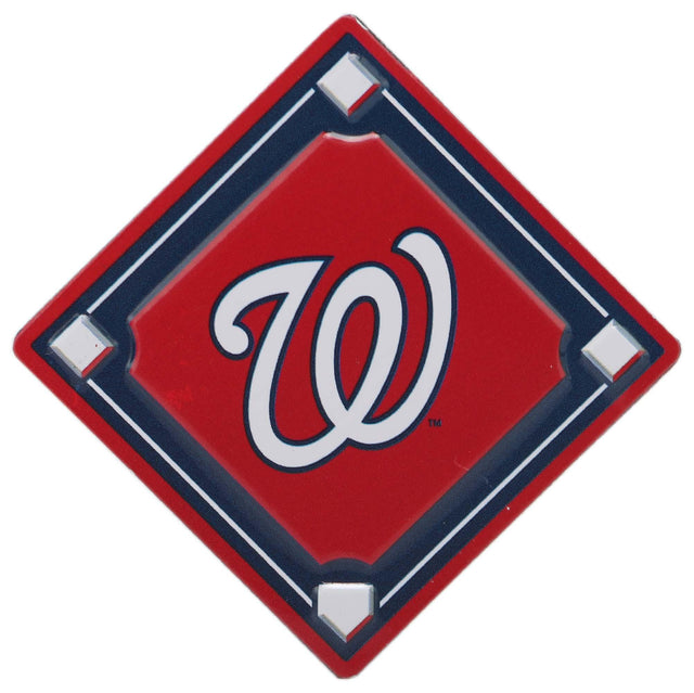 Imán con el logotipo del diamante de béisbol de los Nacionales de Washington