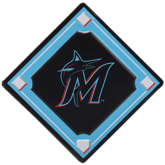 Imán con el logotipo del diamante de béisbol de los Miami Marlins