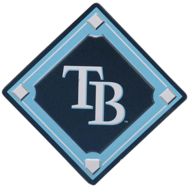 Imán con el logotipo del diamante de béisbol de los Tampa Bay Rays