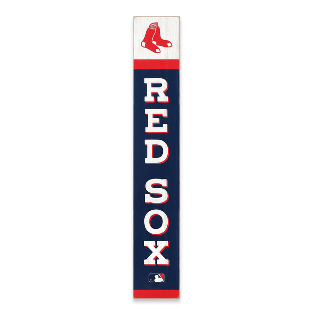 Decoración vertical de madera para pared con el espíritu del equipo de los Boston Red Sox