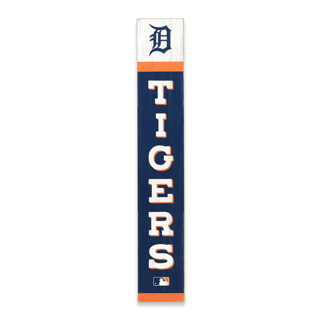 Detroit Tigers Team Spirit Vertical Wood Wall Decor