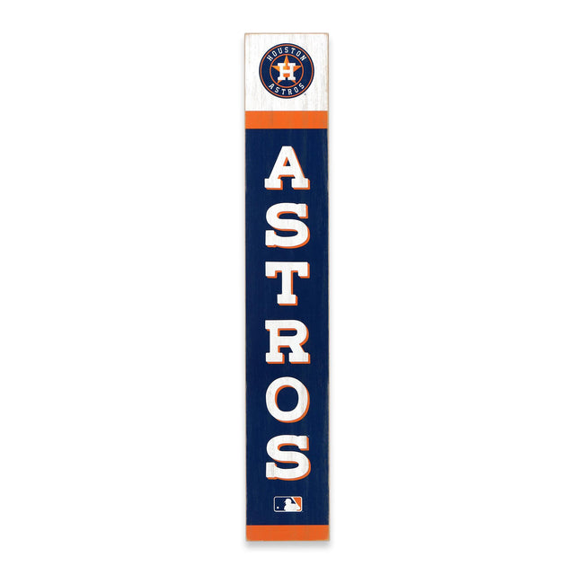 Decoración vertical de madera para pared con el espíritu de equipo de los Houston Astros