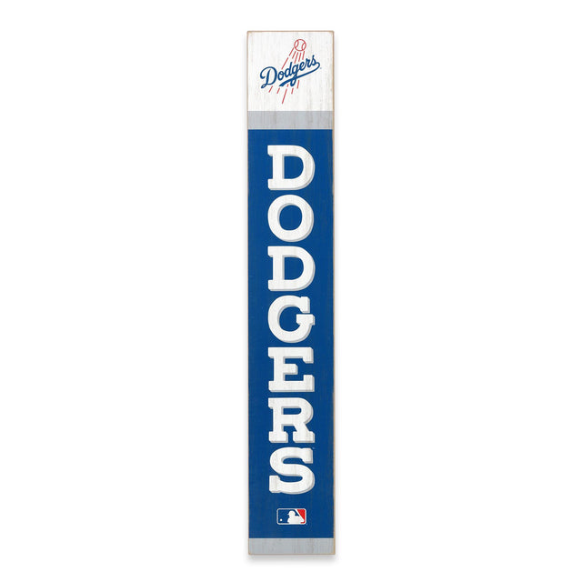 Decoración vertical de madera para pared con el espíritu del equipo de Los Angeles Dodgers