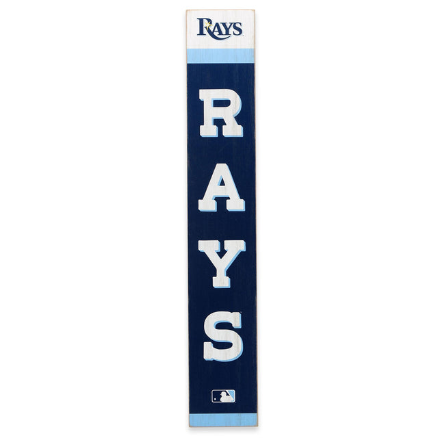 Decoración vertical de madera para pared con el espíritu del equipo de los Tampa Bay Rays