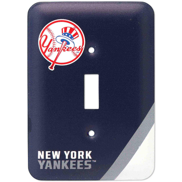 Placa de interruptor de metal de los Yankees de Nueva York