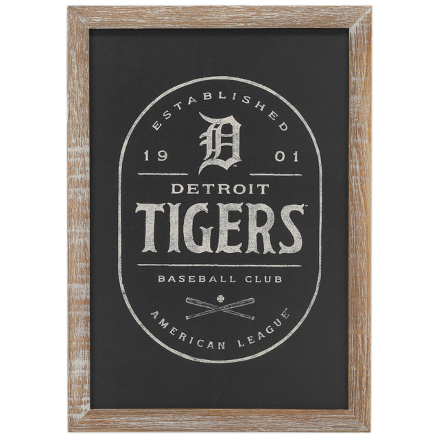 Detroit Tigers Framed Black And White Wall Decor