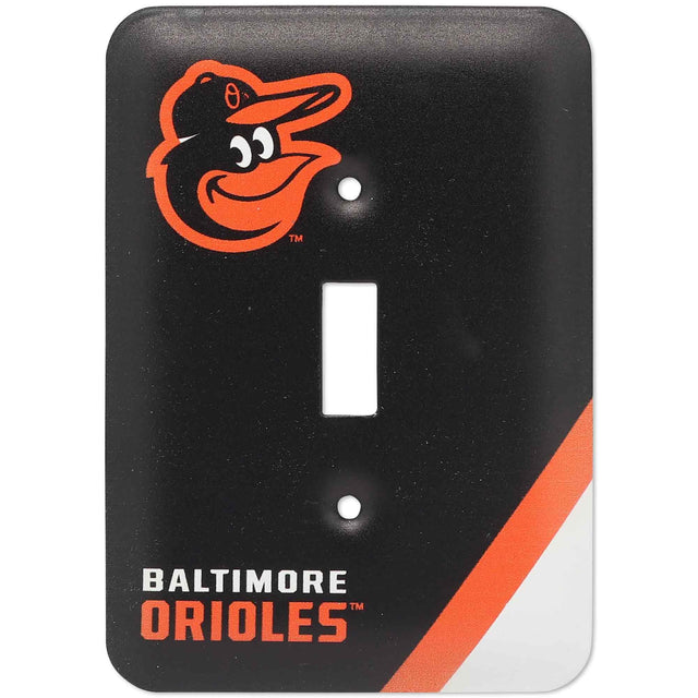 Placa de interruptor de metal de los Baltimore Orioles