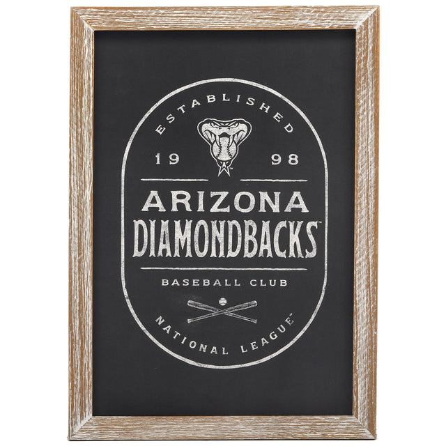 Arizona Diamondbacks Baseball Club Framed Wood Wall Decor