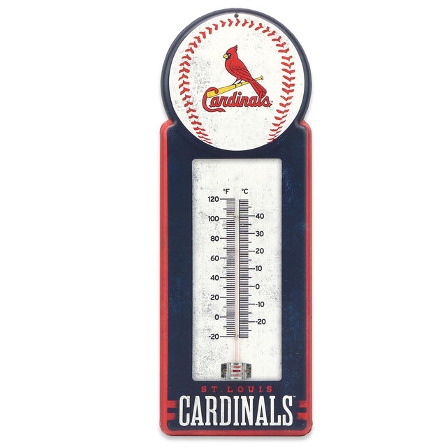 MLB St. Louis Cardinals Metal Wall Thermometer