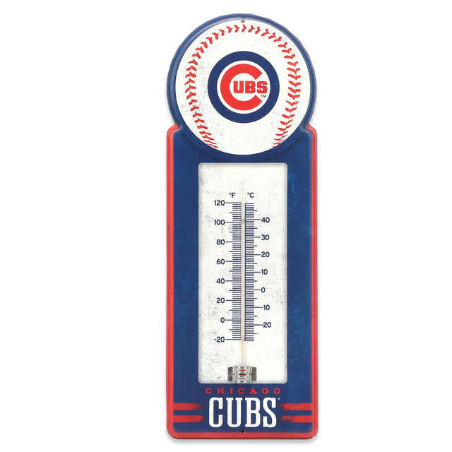 MLB Chicago Cubs Metal Wall Thermometer