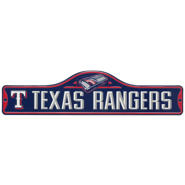 Texas Rangers Metal Street Sign