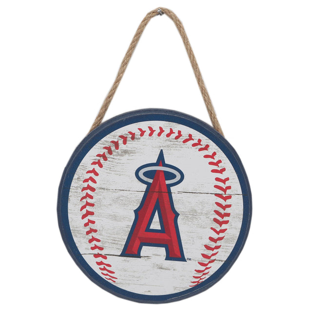 Los Angeles Angels Hanging Baseball Sign