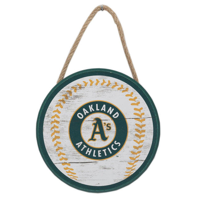 Oakland Athletics Hanging Baseball Sign