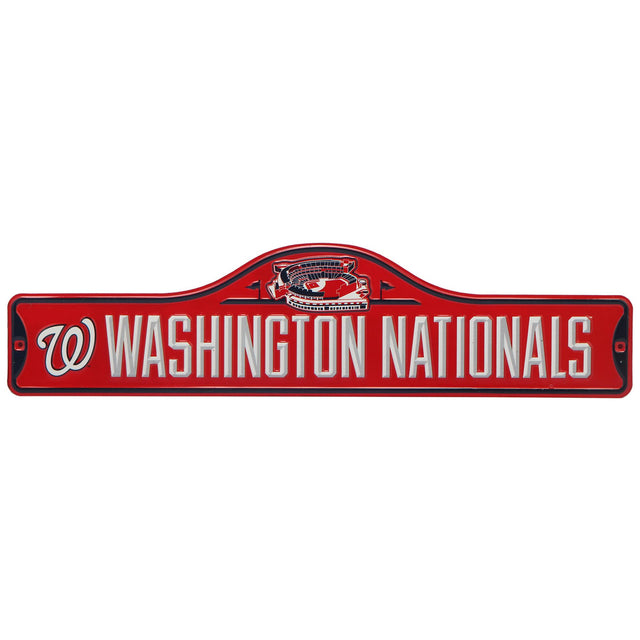 Letrero de metal para calle de Washington Nationals