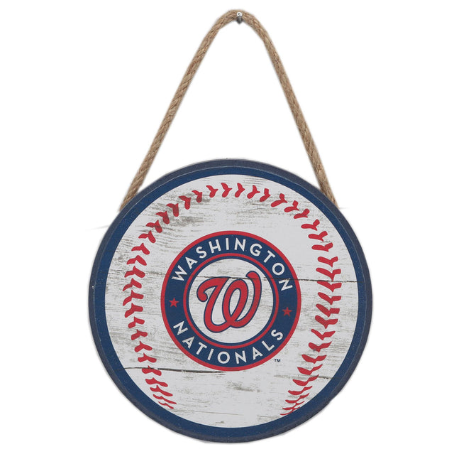 Washington Nationals Hanging Baseball Sign