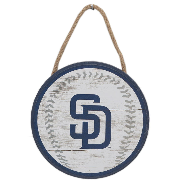 San Diego Padres Hanging Baseball Sign