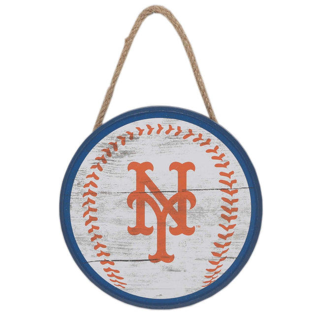 New York Mets Hanging Baseball Sign