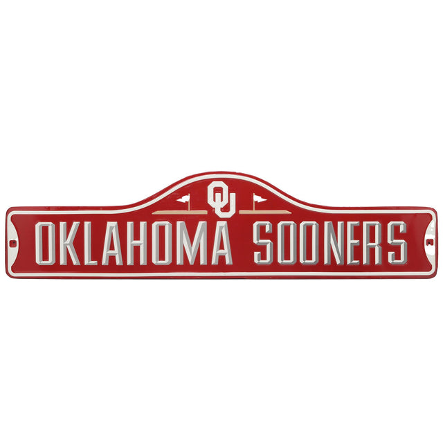 University of Oklahoma Sooners Metal Street Sign