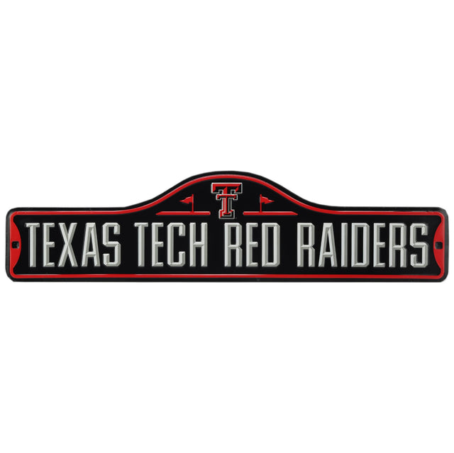 Texas Tech University Metal Street Sign