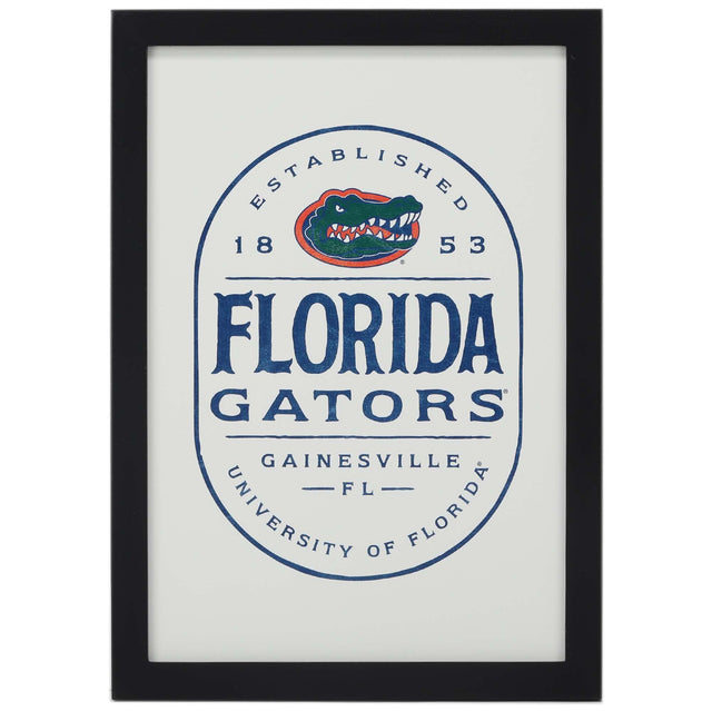 University of Florida Badge Framed Wood Wall Decor