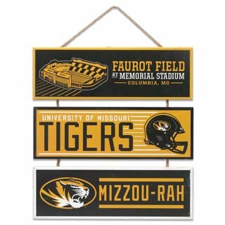 University of Missouri Tigers Linked Wood Wall Decor