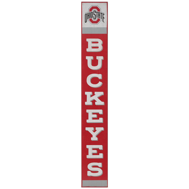 Ohio State University Buckeyes Vertical Wood Wall Decor