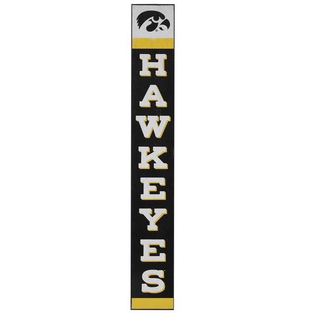 University of Iowa Hawkeyes Vertical Wood Wall Decor