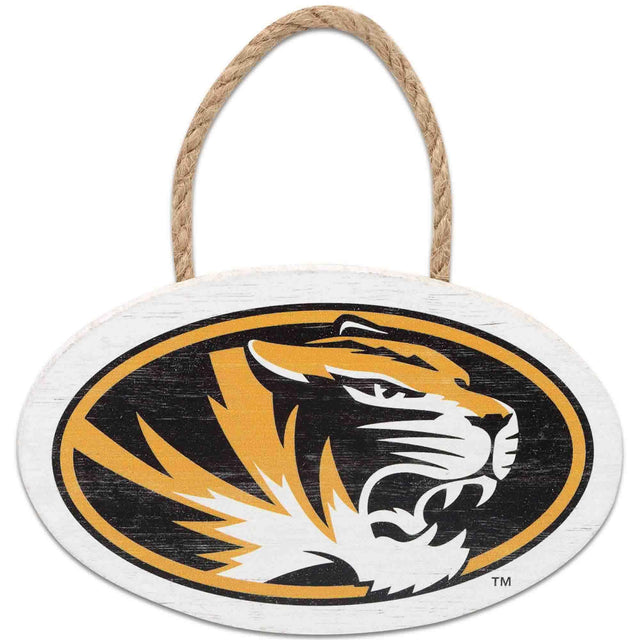 University of Missouri Logo Icon Mini Hanging Wood Wall Decor