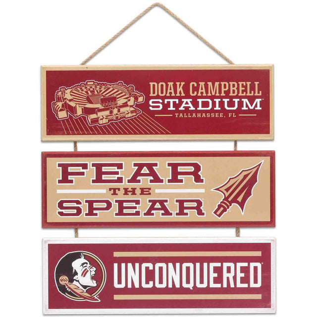 Florida State University Seminoles Linked Wood Wall Decor