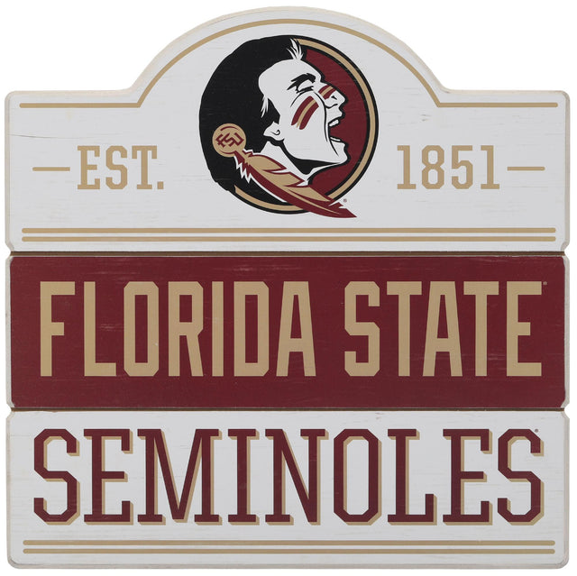 Florida State University Bump Planked Wood Wall Decor