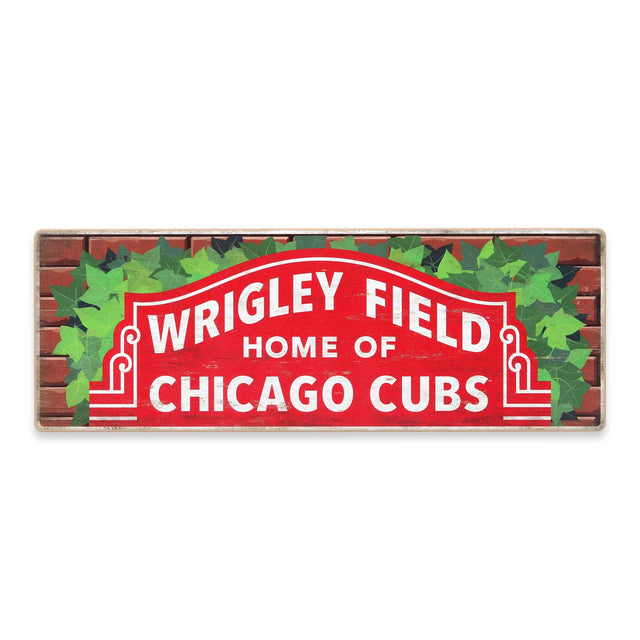 Decoración de pared tradicional de madera de los Chicago Cubs