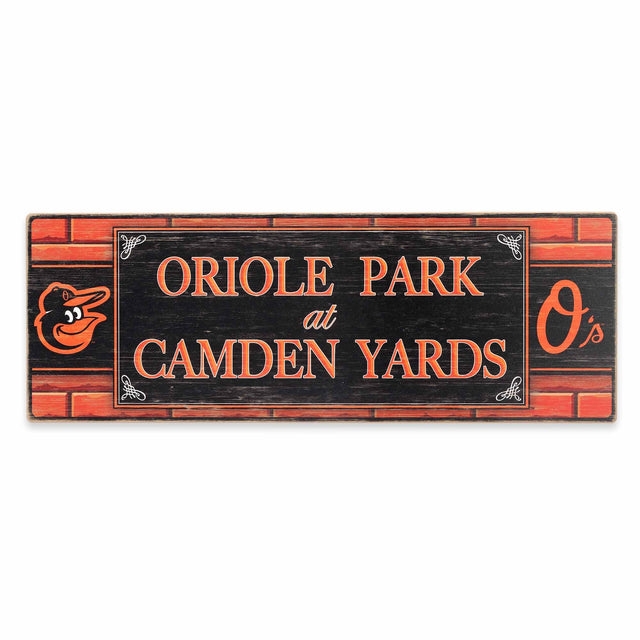 Decoración de pared tradicional de madera de los Baltimore Orioles