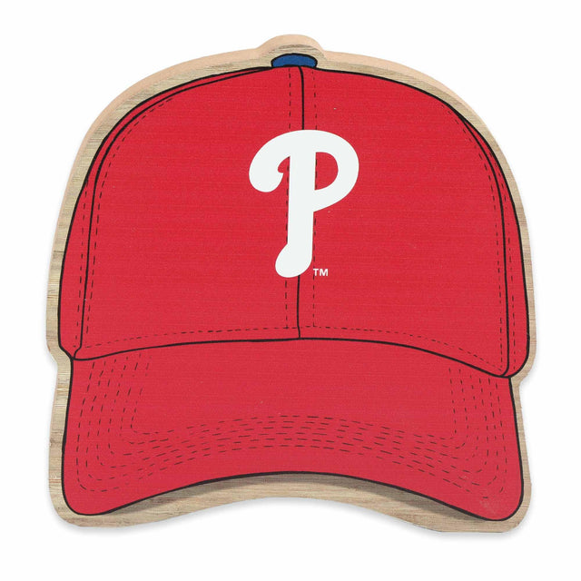 MLB Philadelphia Phillies Ballcap Tabletop Wood Decor